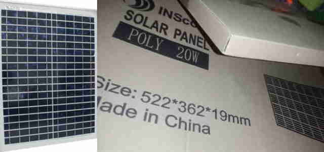 Harga Panel Surya Inscom 20 Wp Polycrystalline